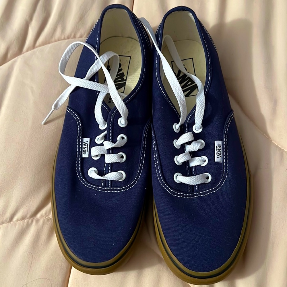 Vans Blue and White Women's Sneakers